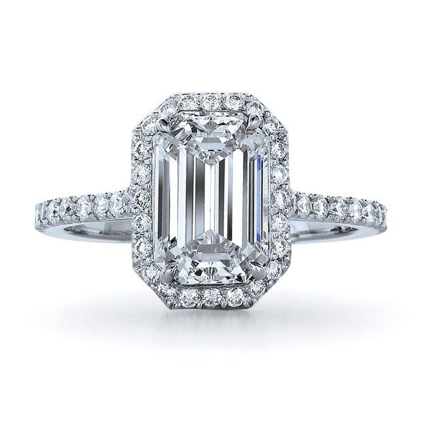 

Amazing 1Carat Emerald Cut Synthetic Diamond Engagement Ring Genuine Solid Sterling Silver Ring