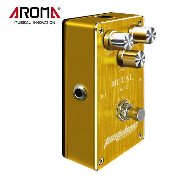 

aroma amd-1 aluminum alloy housing metal distortion electric guitar effect pedal true bypass low power consumption