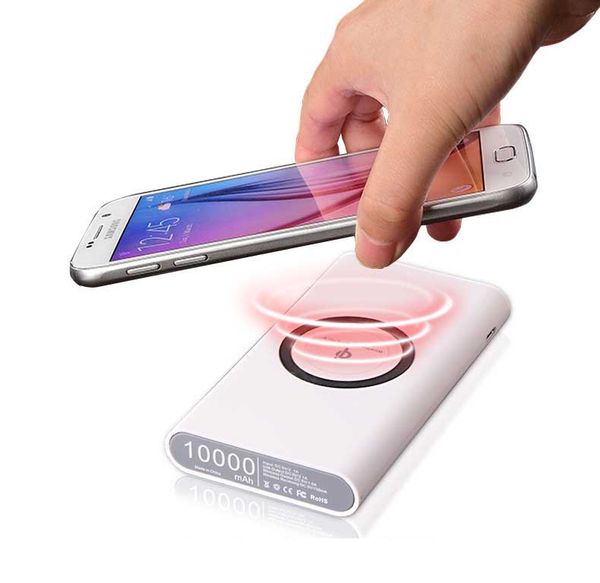 

qi беспроводное зарядное устройство power bank для iphonex 7 6 s samsung galaxy s6 s7 edge портативный powerbank зарядное устройство для все