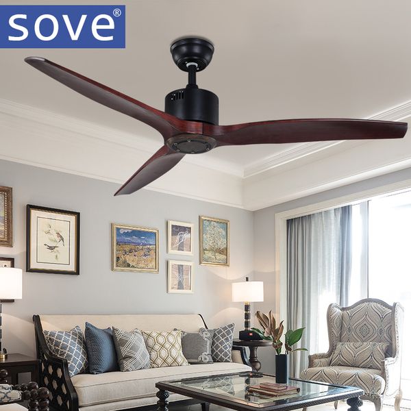 2019 Sove Simple 52 Inch Village Ceiling Fan With Remote Control