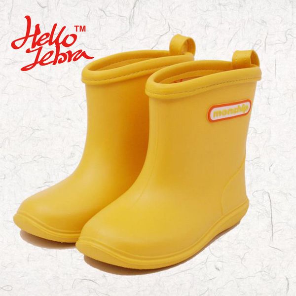 2019 Children Solid Comfort Rain Boots Kids Boys Girls Babies