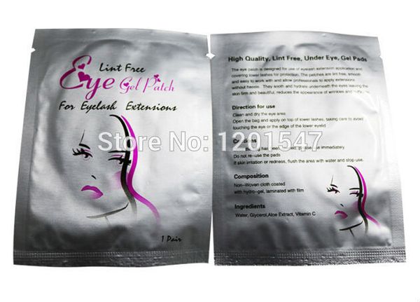 

wholesale- 100pcs=50 pairs korea ultra thin lint eye gel patch,eye pads