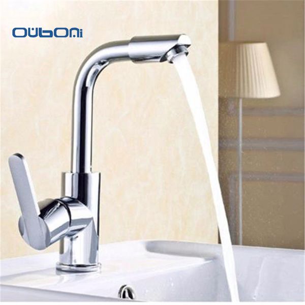 

wholesale- kitchen faucet spout deck mounted single handle hole vessel mixer & cold tap