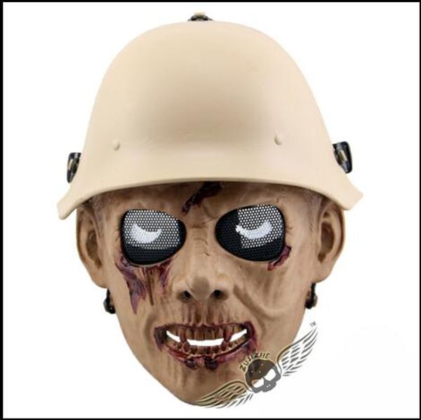 

горячие продажи тактический череп маска для лица с шлем военное поле зомби корпус cs поле череп маска хэллоуин маска танец для охоты пейнтбо