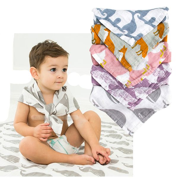 

60*60cm baby bibs burp cloths triangle burp saliva kids infant cotton toddler scarf turban baby feeding headband ing