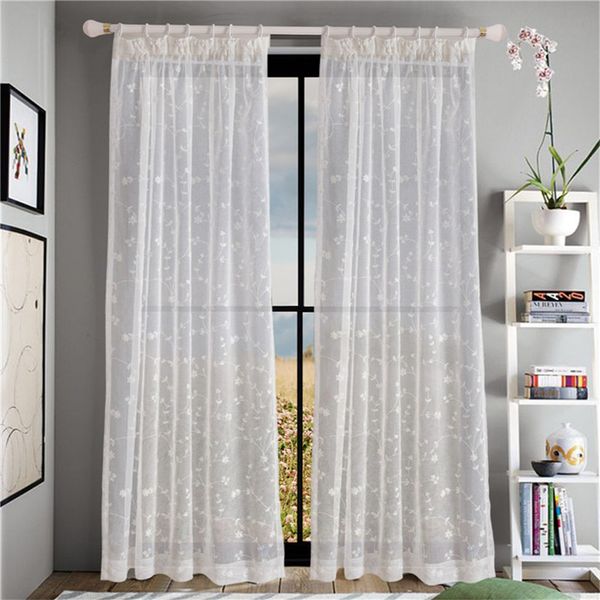 Coloful Floral Tulle Voile Door Window Curtain Drape Panel Sheer