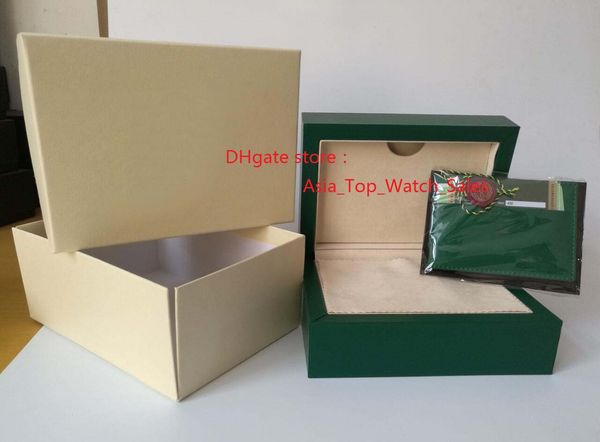 

New tyle watch box greenl box paper leather bag gift card boxe hand bag for 116660 116610 116500 116520 u e