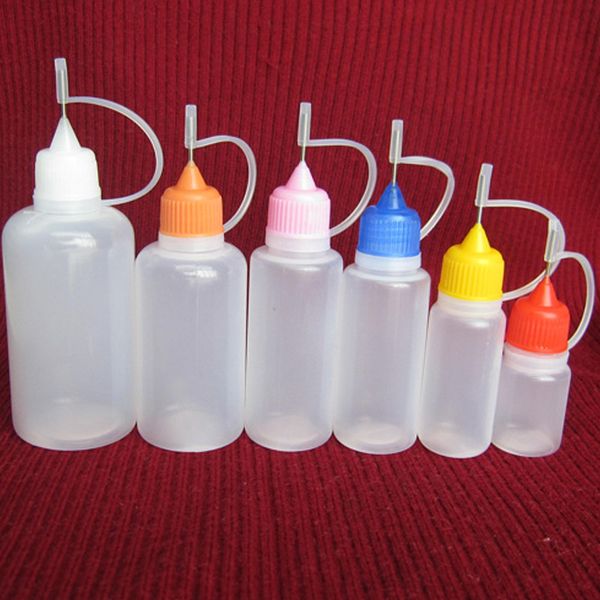 

Needle Bottles 5ml 10ml 15ml 20ml 30ml 50ml E-liquid Empty Bottle Needle Bottle for EGO Series E Cigarette Plastic Empty Dropper Bottles