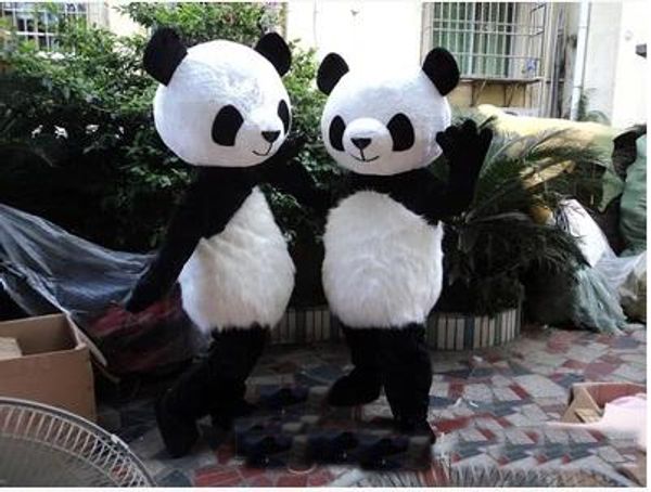 2017 Fabrik Direktverkauf Pandabär Maskottchen Kostüm Kostüm Erwachsene Größe Anzug Karneval Party Kleid China Panda Maskottchen Kostüm Kostenloser Versand