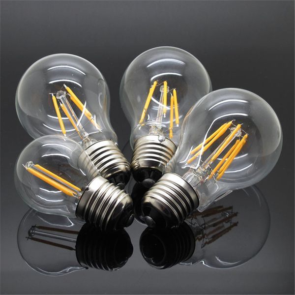 

E27 led filament bulb light 360 angle a60 led light edi on lamp 4w 8w 12w 16w 110 240v ce ul warranty 3 year