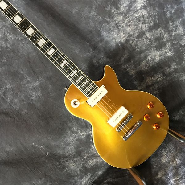 

высокое качество нового прибытия lp standard electric guitar золото поглядывает электрогитара с кейсом