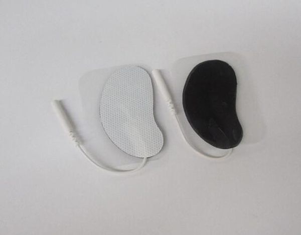 Selbstklebende Halbmond-Zehner-Pads/medizinische Elektrode für Mini-EMS-Massagegeräte, 40 Stück