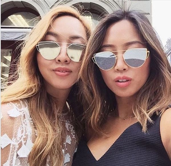 

2020 future fashion colour flat cat eye sunglasses women oculos de sol men twin beam sun glasses alloy frame uv400, White;black