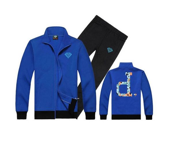 

9033 s-5xl new arrive winter fashion tracksuits men male hoodies sport fur lining jacket pants sweatshirt suit, Gray