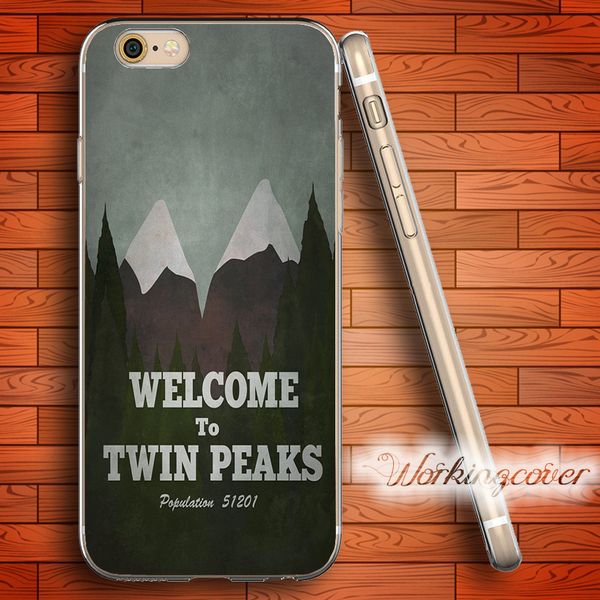 

fundas welcome to twin peaks soft clear tpu case for iphone 7 6 6s plus 5s se 5 5c 4s 4 case silicone cover