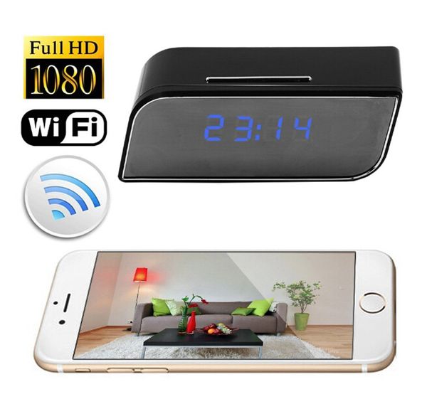 

Mini Cameras Wireless IP Security Surveillance Cameras Bluetooth Alarm Clocks 1080P HD Live Stream Video Motion Detection Camcorder Recorder