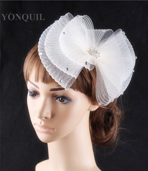 

glamorous 2 colors available crinoline material fascinator headpiece t-platform hat birthday millynery show hat fnr151272, Slivery;golden