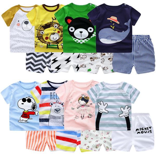 

AbaoDo новое прибытие лето детская одежда набор 100% хлопок детская домашняя одежда с