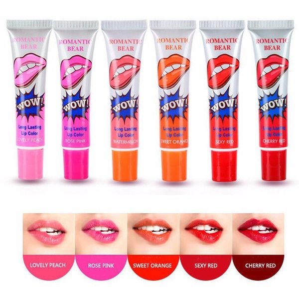 Женщины Gloss Gloss Gloss Easy Easle Peel Off Donging Водонепроницаемая татуировка Matte Meguc Цветная кожура Маска Tint Pack Долговечное макияж Губы