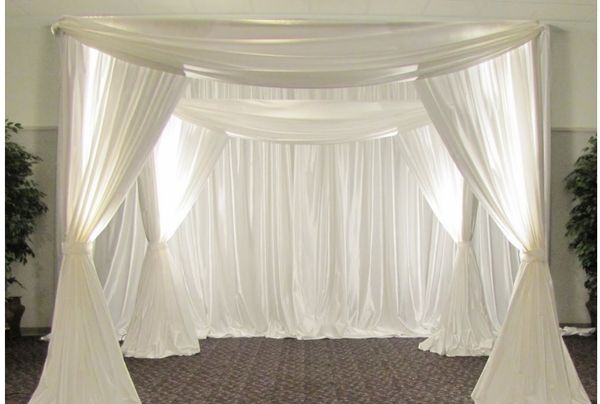 2019 Adjustable Stainless Steel Wedding Backdrop Stand Square