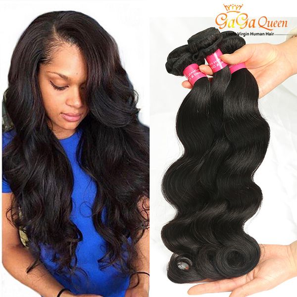 

brazilian virgin hair body wave 4 bundles unprocessed virgin brazilian human hair weaves wet and wavy brazilian hair bundles natural color, Black
