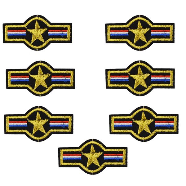 

army badge military badges patch military for clothing iron embroidered diy patch applique iron on patches sewing on clothes bag, Black