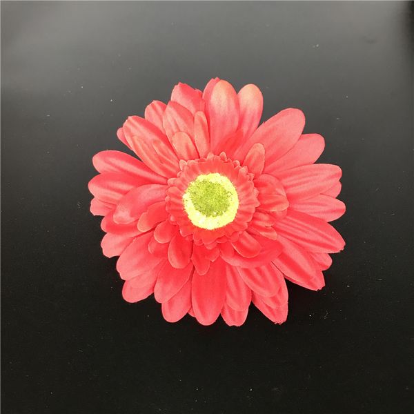 Seta artificiale rossa Margherita Teste di fiori 11 cm Margherita Fiori di seta Crisantemo Girasoli Fiori per la decorazione di Patry di nozze