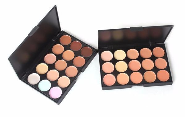 

Factory price lady women 15 color makeup eye hadow camouflage facial concealer palette eye hadow profe ional dhl hipping