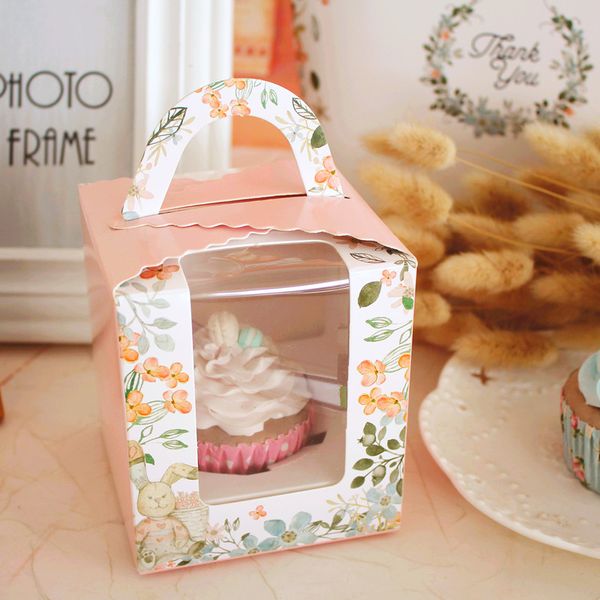 1 1/2/4 Holes Rabbit Cupcake Paper Box As Cookie Candy ...