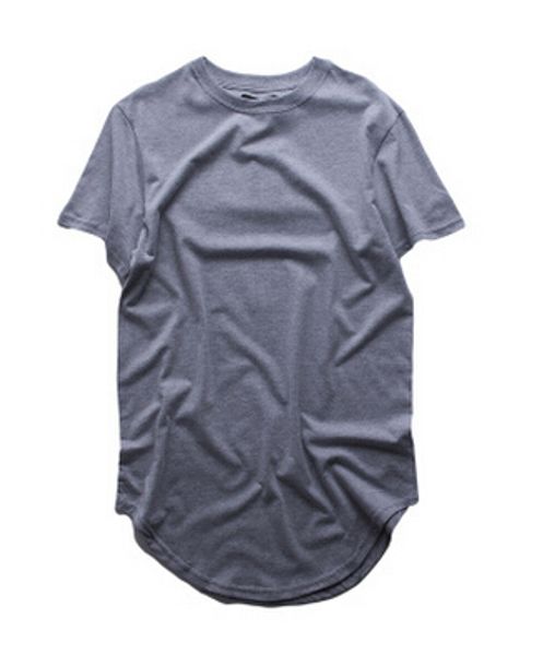

curved urban blank west wholesales men extended summer t-shirt hem longline quality hop tshirts high tee mens hip shirts xbjsr, Black