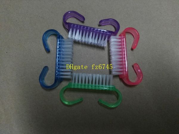 

500pcs/lot fast shipping nail art dust brush tools dust clean manicure pedicure tool nail accessories 6.5*3.5 cm, Yellow