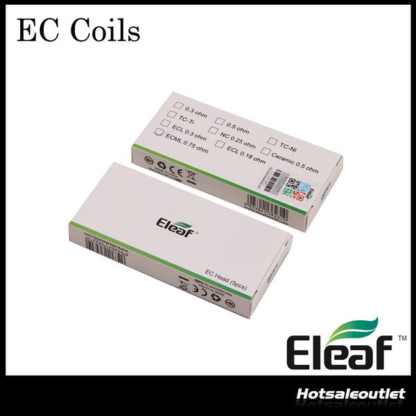 

Оригинал Eleaf EC головка 0.3 ohm 0.5 ohm EC NC 0.25 ohm EC керамическая головка 0.18 ohm ECL головка 0.75 ohm Ecml катушки для Ijust 2 распылитель Мело 3 бак