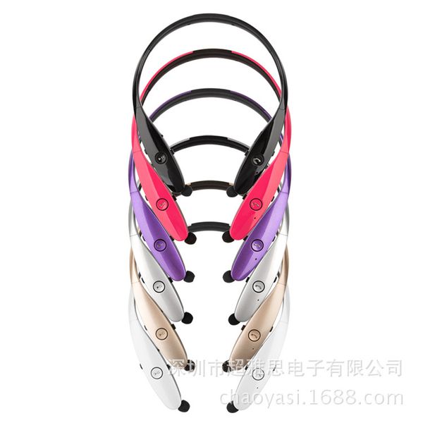 

2016 foreign trade explosion of bluetooth headset hbs-900 telescopic line one for two