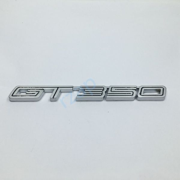 

silver metal gt350 emblem car fender side sticker for ford mustang shelby super snake cobra gt 350