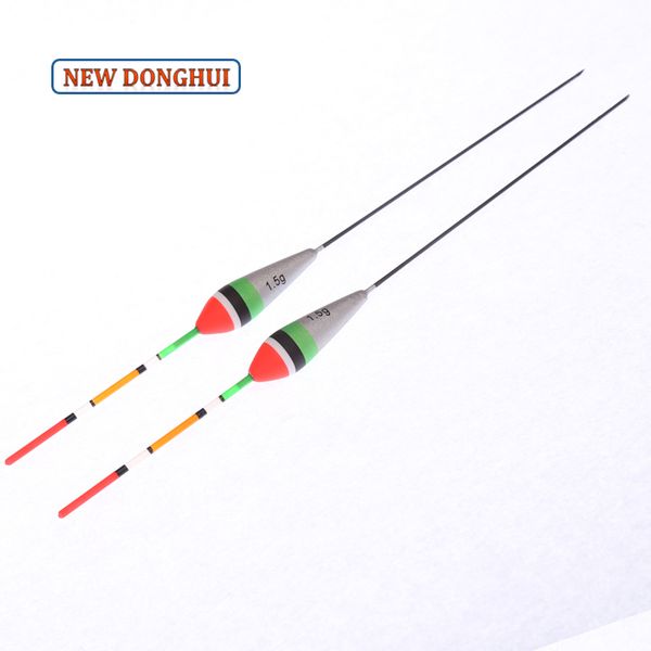 

wholesale- newdonghui 10pcs/lot siler grey fishing float fishing bobber 1.5g buoyancy oem factory store 201111