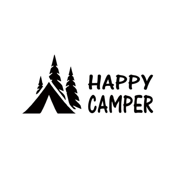 

happy camper camping vinyl graphics decals sticker for car truck creative decorative car styling decal jdm