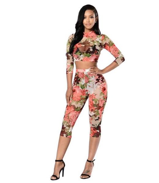 

новые комбинезоны женские комбинезон повседневная роза принты из двух частей комбинезоны набор боди женский сексуальный спортивный костюм дл, White