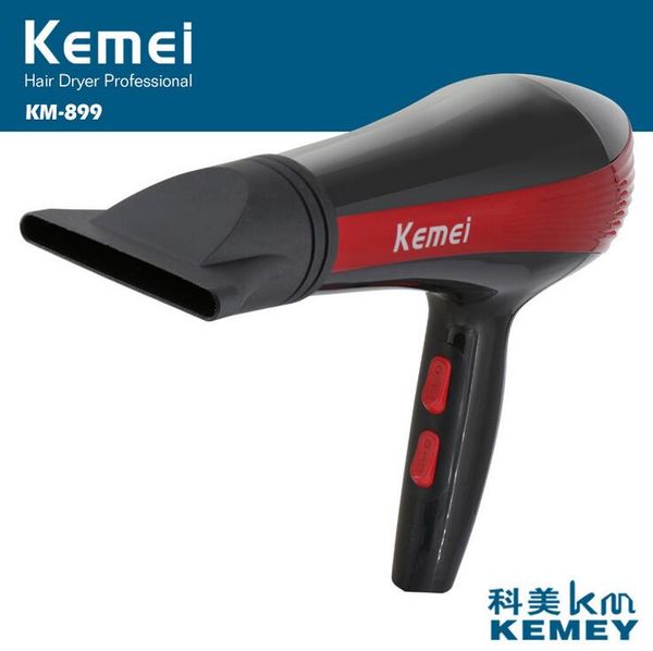 Kemei km-899 Керамический ионный воздуходувка волос 1000 Вт профессиональный салон фен высокой мощности 220 В бытовой фен EU Plug