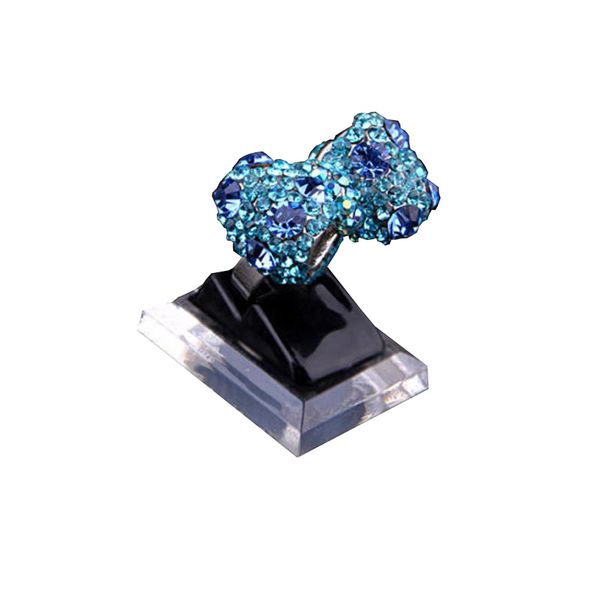 

Бесплатная доставка мода 20 шт. Черный прозрачный кольцо ювелирные изделия диспле