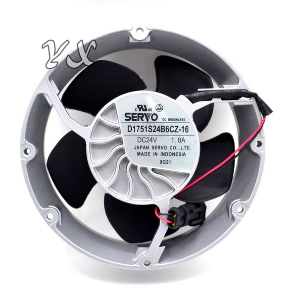 Novo e original inversor 24 V 1.8A ventilador D1751S24B6CZ-16 ABB ventilador de refrigeração axial 172 * 50mm