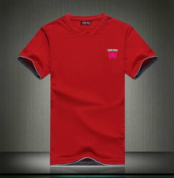 

u5060# s-5xl fashion casual t shirt o-neck cotton men's short sleeve ymcmb lam ing, White;black