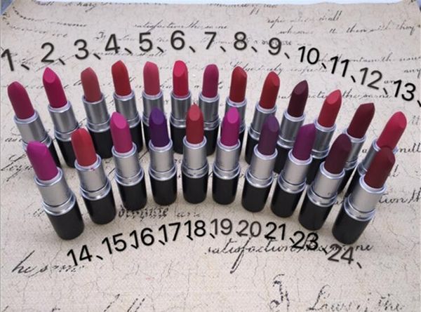 

24 COLORS Luster Lipstick Frost Lipstick Matte Lipstick 3g RUBY WOO CHILI VELVET TEDDY RUSSIAN RED KINDA SEXY MEHR HONEYLOVE PERSISTANCE