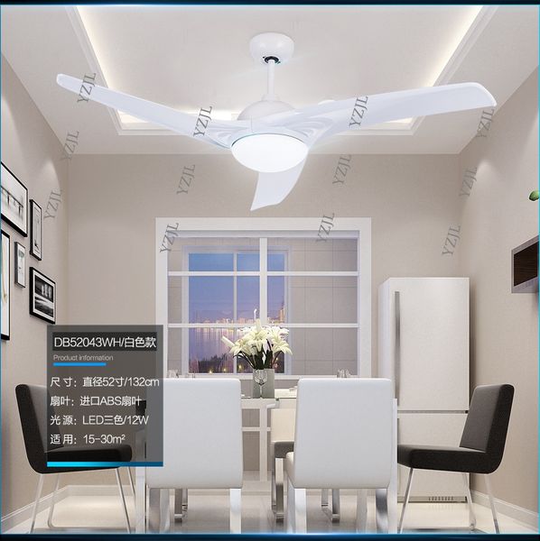 

fashion fan chandeliers fan light simple modern restaurant chandelier fan new lights local white 52inch with remote control