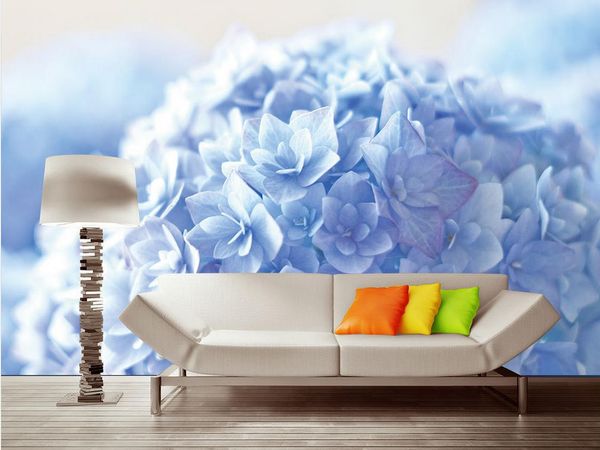 

pastoral blue orc fantasy phalaenopsis background wall painting mural 3d wallpaper 3d wall papers for tv backdrop