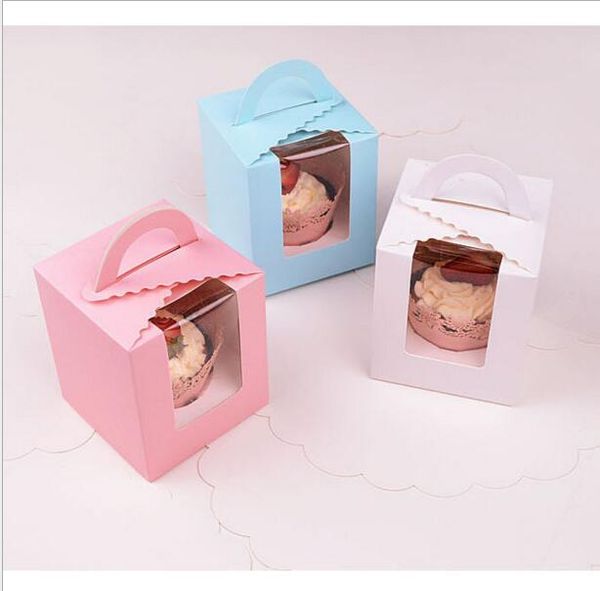 

кекс кухонный 9.5 * 9.5 * 11см классический candy paper box розовый белый фиолетовый зеленый одной упаковки кекс коробка с внутренней осново