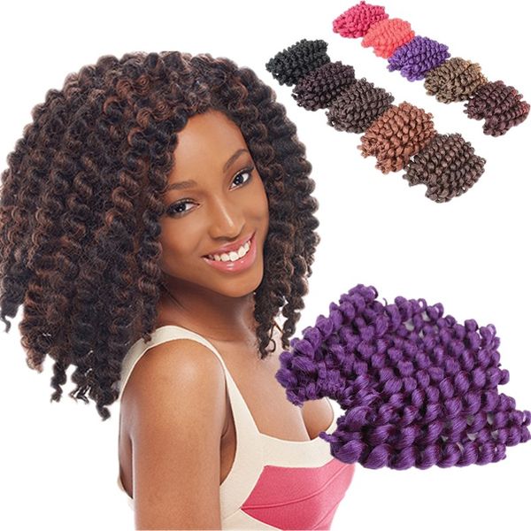 8 Inch Goddess Braids Crochet Braids Burgundy Synthetic Braiding Hair Freetress Jamaican Bounce Twist Havana Braids Crochet Hair Bulk Synthetic Hair