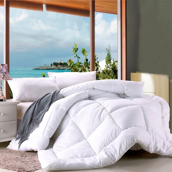 Hot Soft Quilt White Quilted Bedspread Warm Hot Soft Quilt White Quilted Bedspread Warm Thicken Comforters Patchwork Blanket Home Textile Jq0049