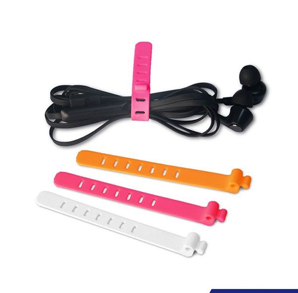 

colorful silicone bag ties cable food bag clip cable tidy multi-purpose silicone bread ties food saver clip wholesale 100pcs ing