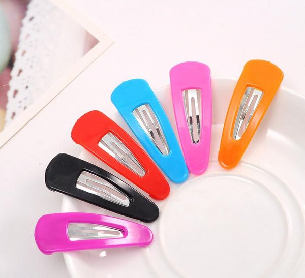 

candy color hair clip edge clip drop drops against drops of water folder bb folder solid color fj043 mix order 60 pieces a lot, Golden;silver