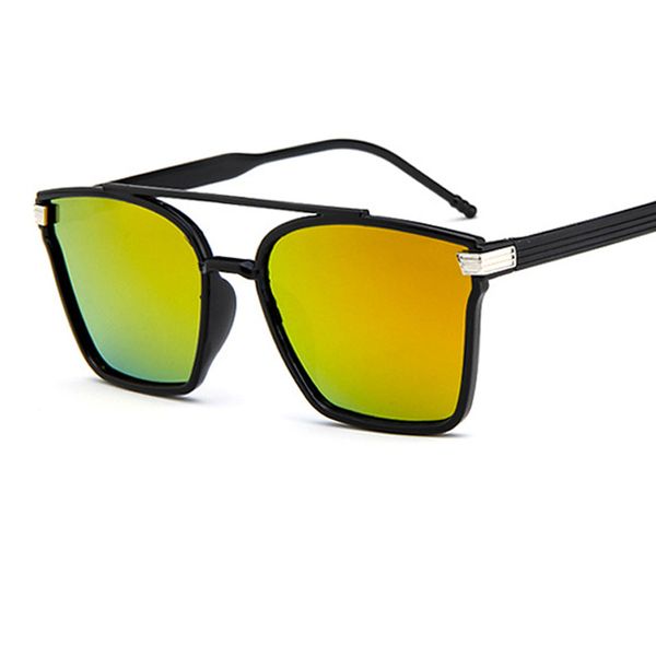 

women 2017 oversized frame sun glasses oculos de sol brand sunglasses multicolour pchromic eyewear men uv400 y28, White;black
